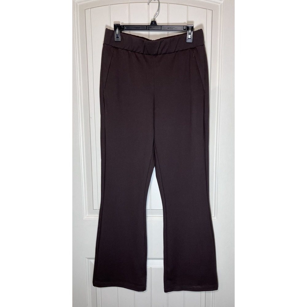 Universal Standard Ponte Bootcut Pants XS Brown Pull On Stretch Zip Pocket NWT